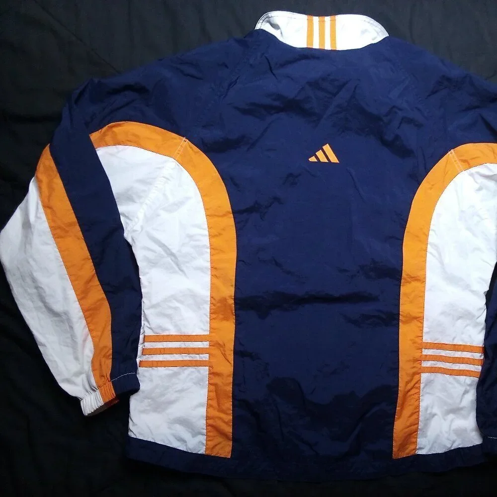 Vintage 90s Adidas Color Block Windbreaker Jacket